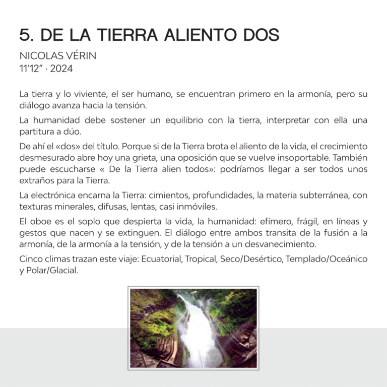 Nicolas Vérin: de la tierra aliento dos